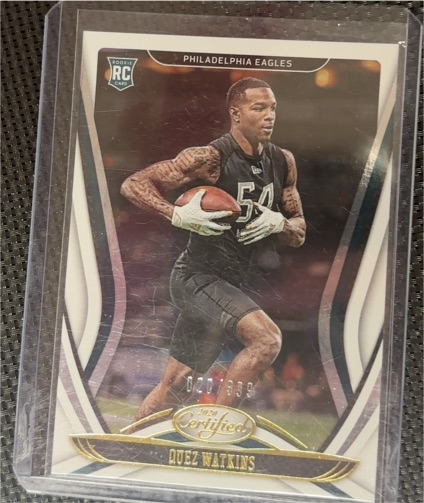 2020 Panini Certified #186 Quez Watkins — front
