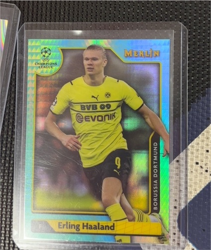 2021-22 Topps Merlin #150 Erling Haaland — front