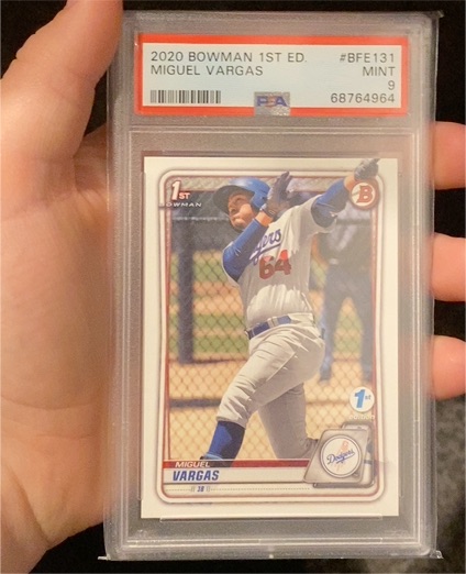 2020 Bowman 1st Edition #BFE-131 Miguel Vargas — front