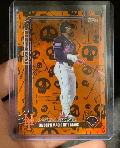2025 Topps Update Series #US290 Francisco Lindor 2-For-1 Swing — front