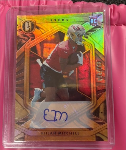 2021 Panini Gold Standard #176 Elijah Mitchell — front