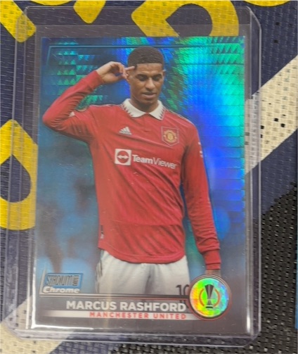 2022-23 Topps Stadium Club Chrome UEFA #96 Marcus Rashford — front