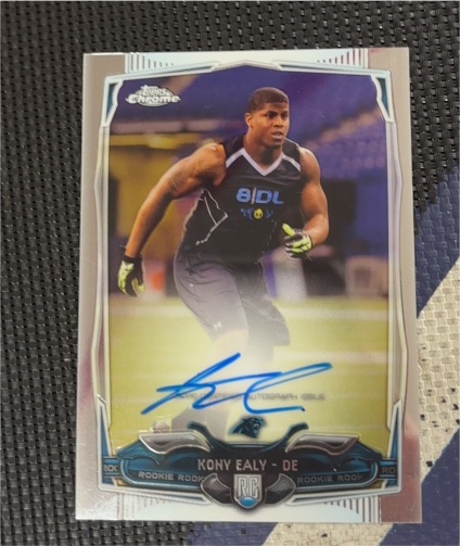 2014 Topps Chrome #140 Kony Ealy Rookie Autographs — front