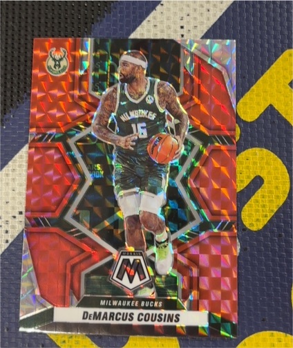 2021-22 Panini Mosaic #65 DeMarcus Cousins — front