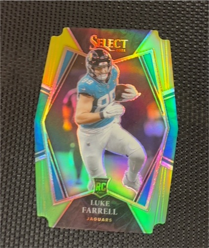 2021 Panini Select #194 Luke Farrell Silver Prizm Die Cut — front