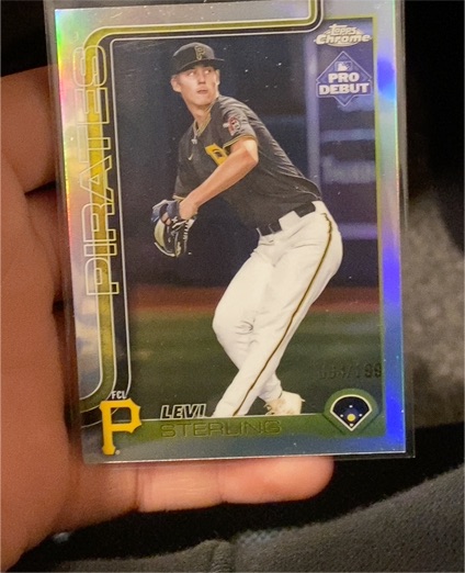 2025 Topps Pro Debut Chrome #PDC-34 Levi Sterling — front