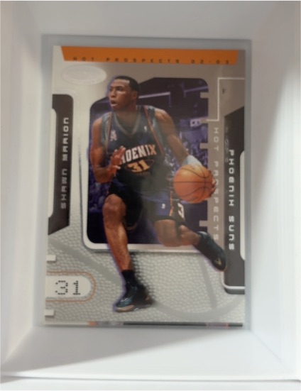 2002-03 Fleer Hoops Hot Prospects #8 Shawn Marion — front