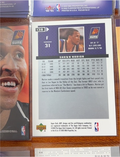 2000-01 Fleer #139 Shawn Marion — front