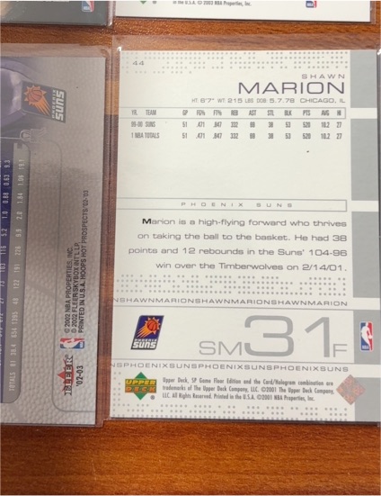 1999-00 Fleer #44 Shawn Marion — front