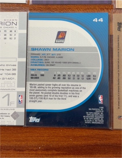 2005 Topps #44 Shawn Marion — front
