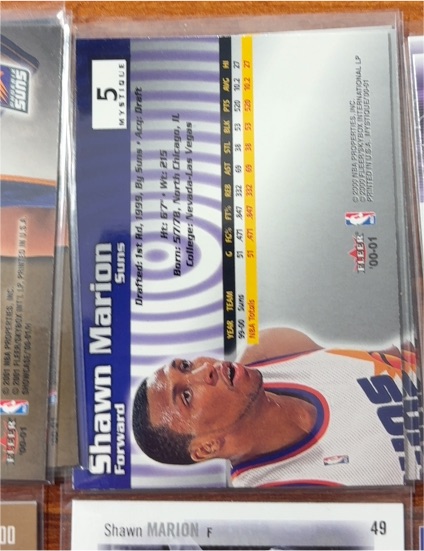 2000-01 Topps Stadium Club #184 Shawn Marion — front