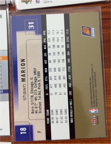 1999 Topps #31 Shawn Marion — front