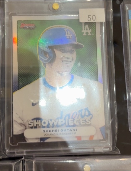 2025 Bowman's Best #BS-12 Shohei Ohtani Showpieces Refractor — front