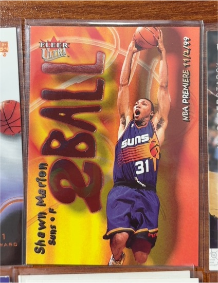 2000-01 Fleer Ultra #11TB Shawn Marion 2Ball Phoenix Suns — front