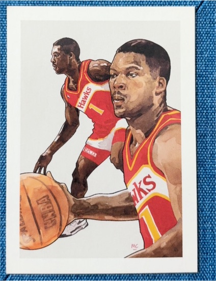 1991-92 NBA Hoops #503 Dominique Wilkins — front