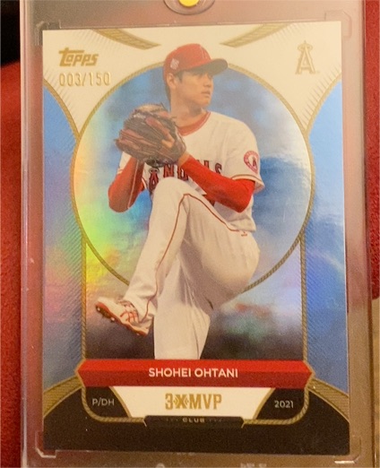 2021 Topps #003 Shohei Ohtani 3X MVP — front