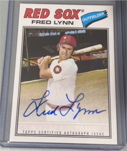 2026 Topps Heritage #77RO-FL Fred Lynn — front