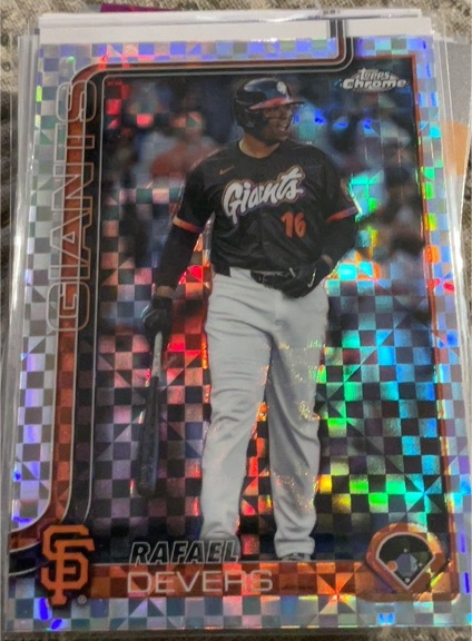 2025 Topps Chrome Update #USC105 Rafael Devers — front
