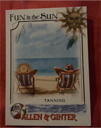 2023 Topps Allen & Ginter Fun In The Sun #FITS-13 Tanning — front