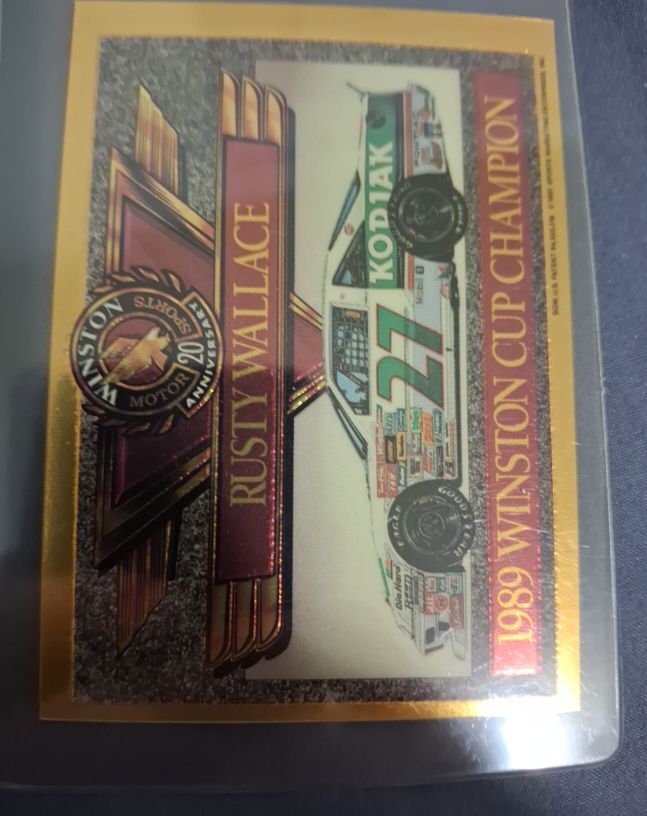 1991 Maxx Winston 20th Anniversary Foils #NNO Rusty Wallace 1989 Winston Cup Champion — front