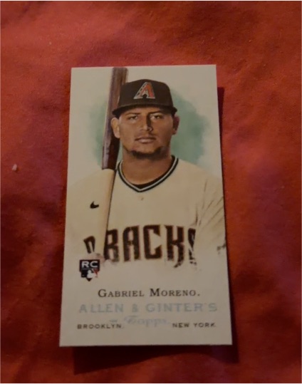 2023 Topps Allen & Ginter Mini #RDV-15 Gabriel Moreno Rookie Design Variation — front
