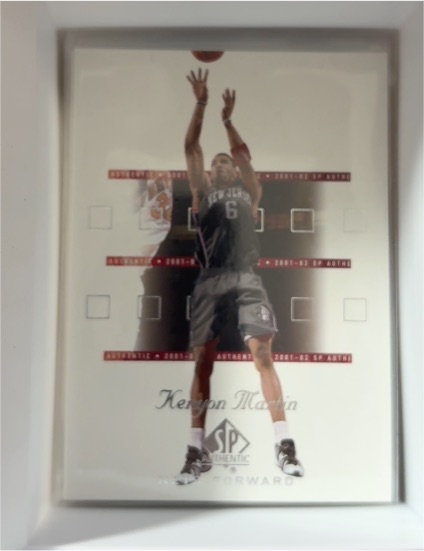 2001-02 SP Authentic #56 Kenyon Martin — front