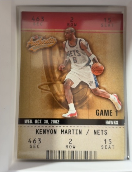 2002-03 Fleer Authentix #92 Kenyon Martin — front