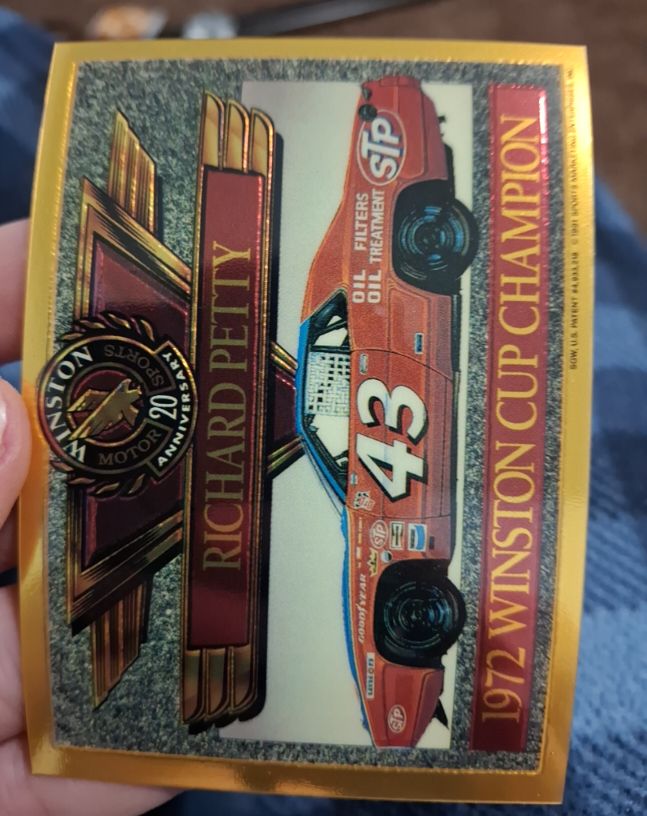 1991 Maxx Winston 20th Anniversary Foil 1972 Richard Petty — front