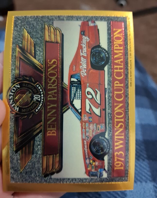 1991 Maxx Winston 20th Anniversary Foils #NNO Benny Parsons 1973 Car — front