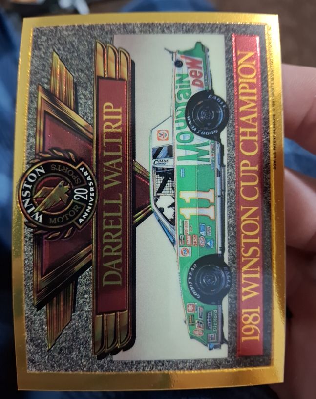 1991 Maxx Winston 20th Anniversary Foils #NNO Darrell Waltrip 1981 Winston Cup Champion — front