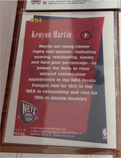 2003 Sports Illustrated for Kids #254 Kenyon Martin — front