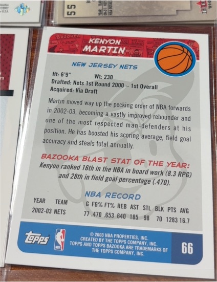 2004-05 Topps #66 Kenyon Martin — front