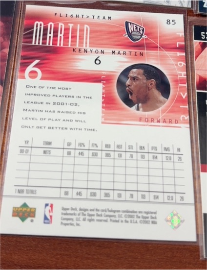 2001-02 Upper Deck Flight Team #85 Kenyon Martin — front
