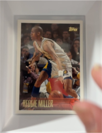 1996-97 Topps #201 Reggie Miller — front