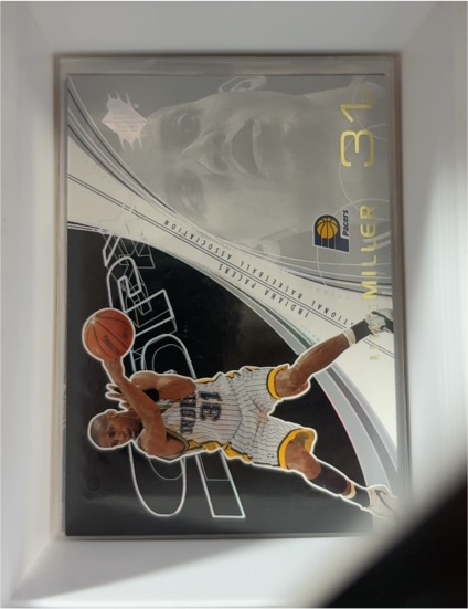 2002-03 Upper Deck SPx #28 Reggie Miller — front