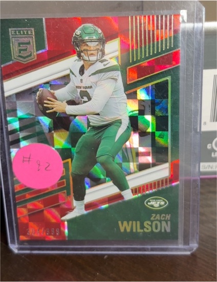 2022 Donruss Elite Football #5 Zach Wilson — front