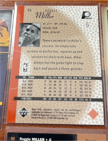 1996 Upper Deck #32 Reggie Miller — front