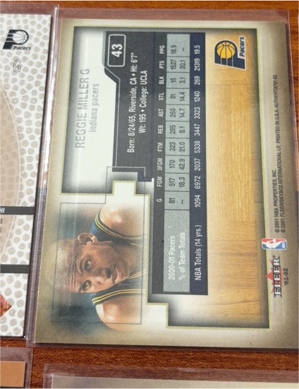 1997-98 Fleer Million Dollar Moments #43 Reggie Miller — front