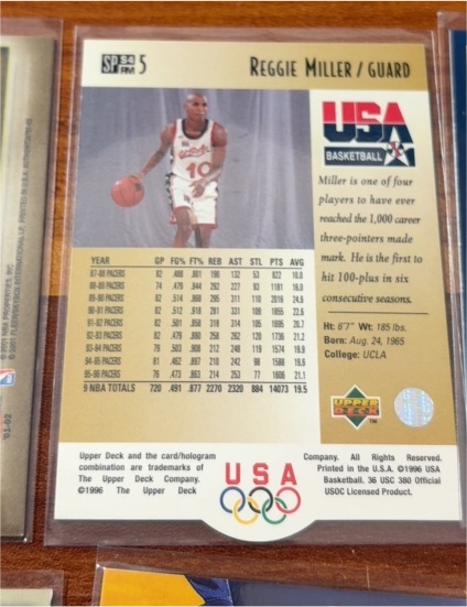 1996 Upper Deck USA #S4 Reggie Miller — front