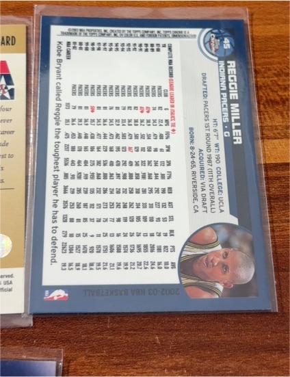 2002-03 Topps #45 Reggie Miller — front