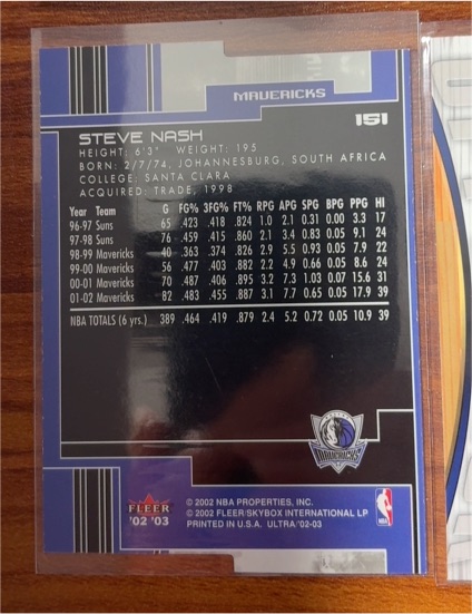 2002-03 Fleer Ultra #151 Steve Nash — front