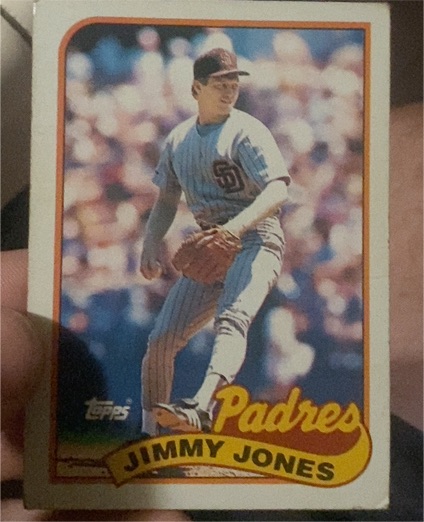 1989 Topps #748 Jimmy Jones — front