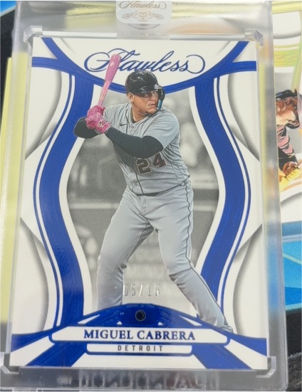 2025 Panini Flawless #15 Miguel Cabrera — front