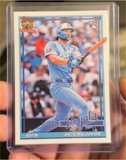 2026 Topps Series 1 1991 Topps #T91-42 Jac Caglianone — front