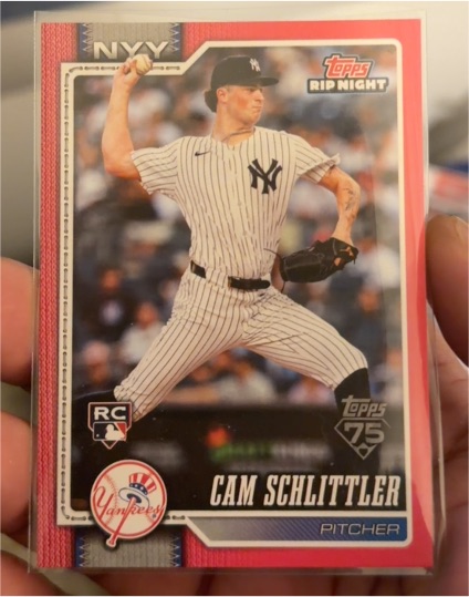 2026 Topps Rip Night #BB22 Cam Schlittler — front