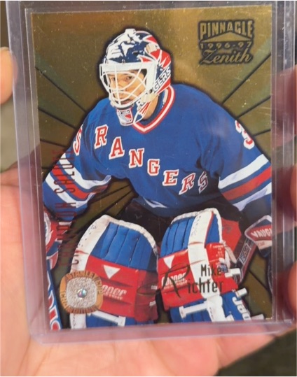 1996-97 Pinnacle Zenith Champion Salute #14 Mike Richter — front
