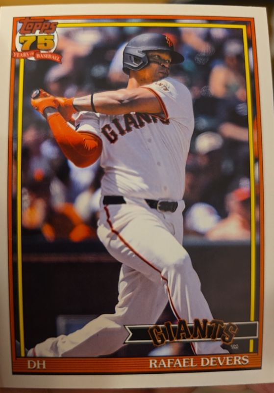 2026 Topps Series 1 #T91-54 Rafael Devers — front