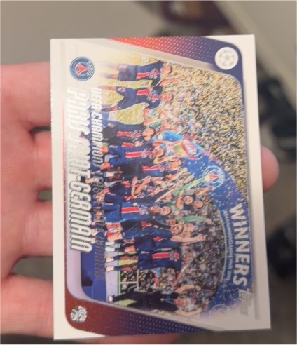 2025-26 Topps UEFA Club Competitions #166 Paris Saint-Germain Title Winners — front