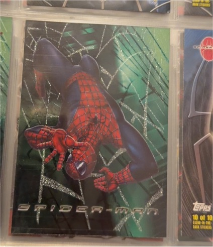 2002 Topps Spider-Man The Movie Web Tech Foil #F1 Spider-Man — front
