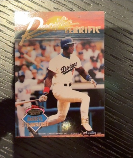 1993 Topps Stadium Club Pacific Terrific Darryl Strawberry — front